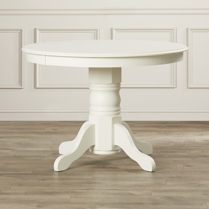 August Grove® Standridge 42'' Solid Wood Pedestal Dining Table
